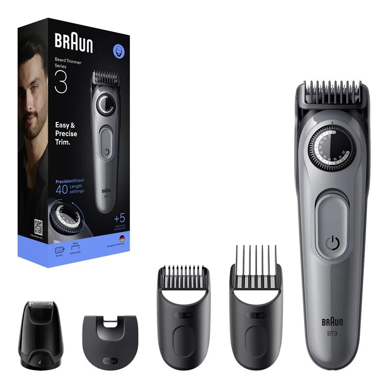 Bārdas trimmeris Braun BT3560. pelēka