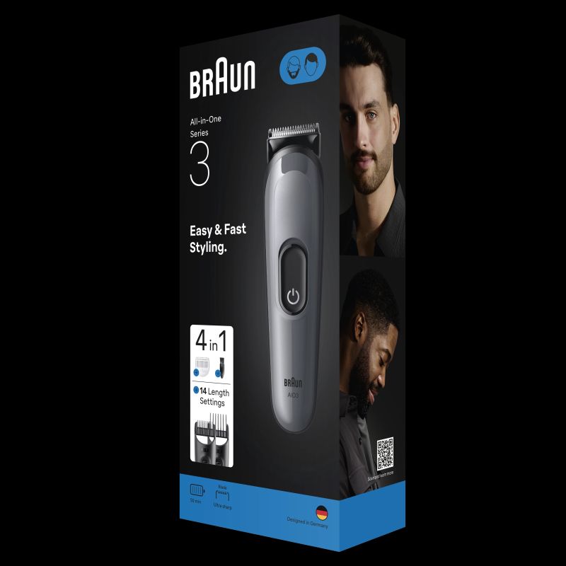 Matu un bārdas griešanas mašīna Braun 3 AIO3500