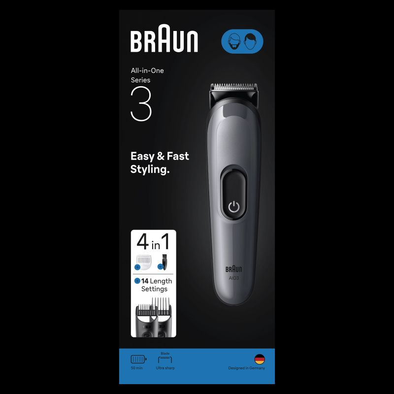 Matu un bārdas griešanas mašīna Braun 3 AIO3500