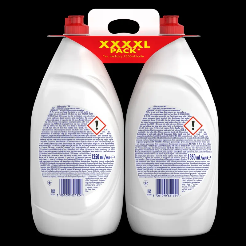 Trauku mazgāšanas līdzeklis Fairy Lemon, 2.7 l