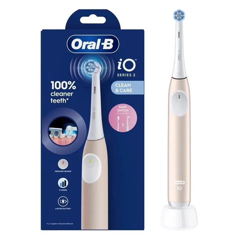 Elektrinis dantų šepetėlis Oral-B iOS2.1C9.0P iO2 Calm Pink, rožinė sp.