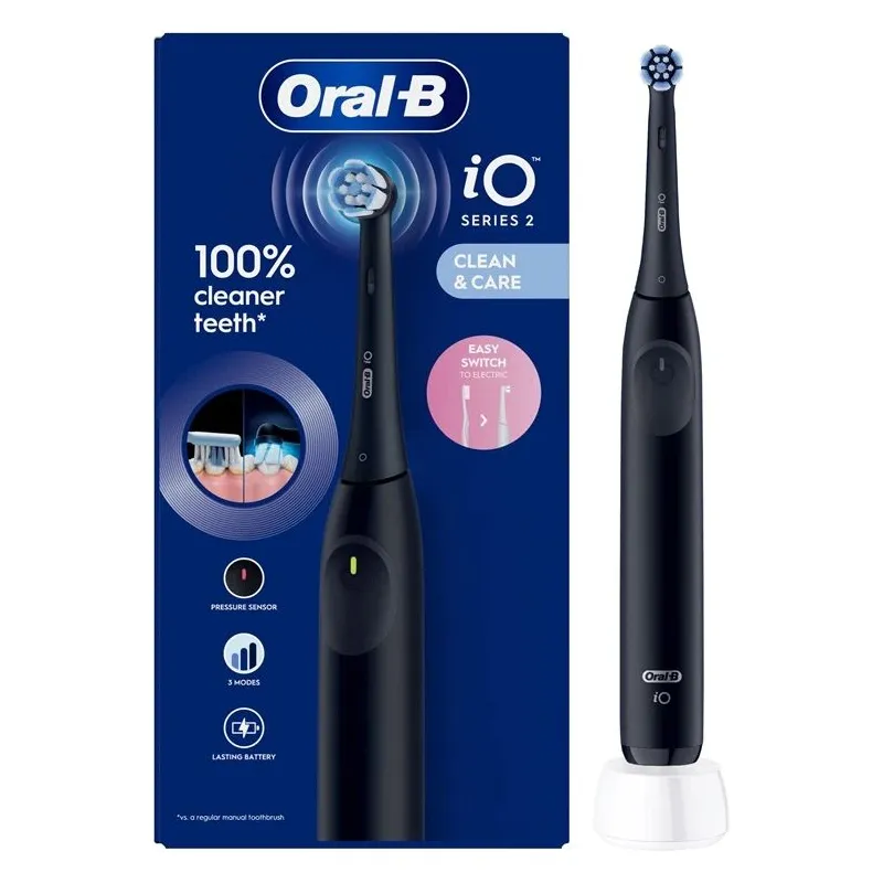 Elektrinis dantų šepetėlis Oral-B iOS2.1D9.0 iO2 Night Black, juoda sp.