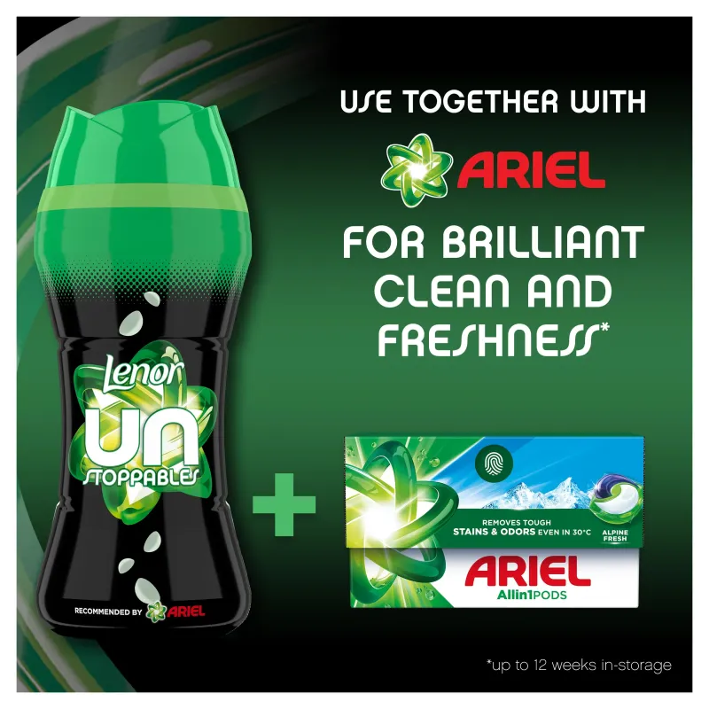 Aromatizētas granulas Lenor Unstoppable Secent of Ariel, granulas, 0.495 kg