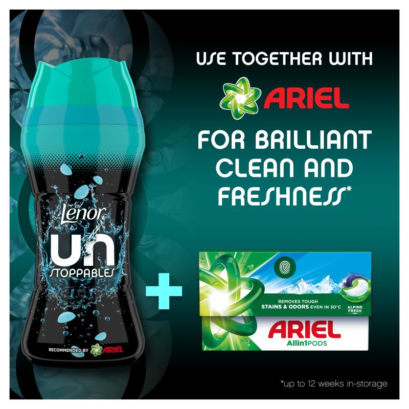 Aromatizētas Lenor Unstoppable Fresh. granulas. 0.495 kg