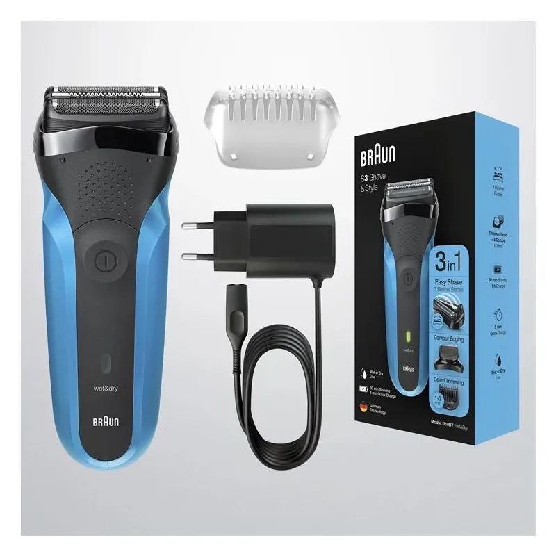 Shaver 310bt wd blue braun