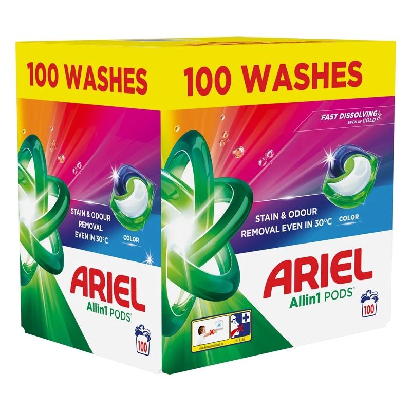 Kapsulas mazgāšanai Ariel All-in-1 PODS Color. 100 gab.