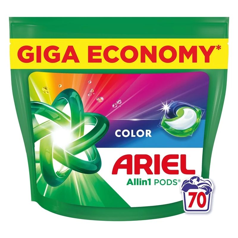 Kapsulas mazgāšanai Ariel All-in-1 PODS Color. 70 gab.