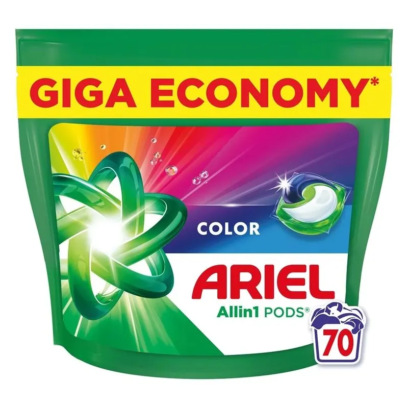 Kapsulas mazgāšanai Ariel All-in-1 PODS Color. 70 gab.