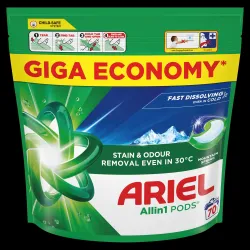 Pesukapslid Ariel All-in-1 PODS Mountain Spring, 70 tk
