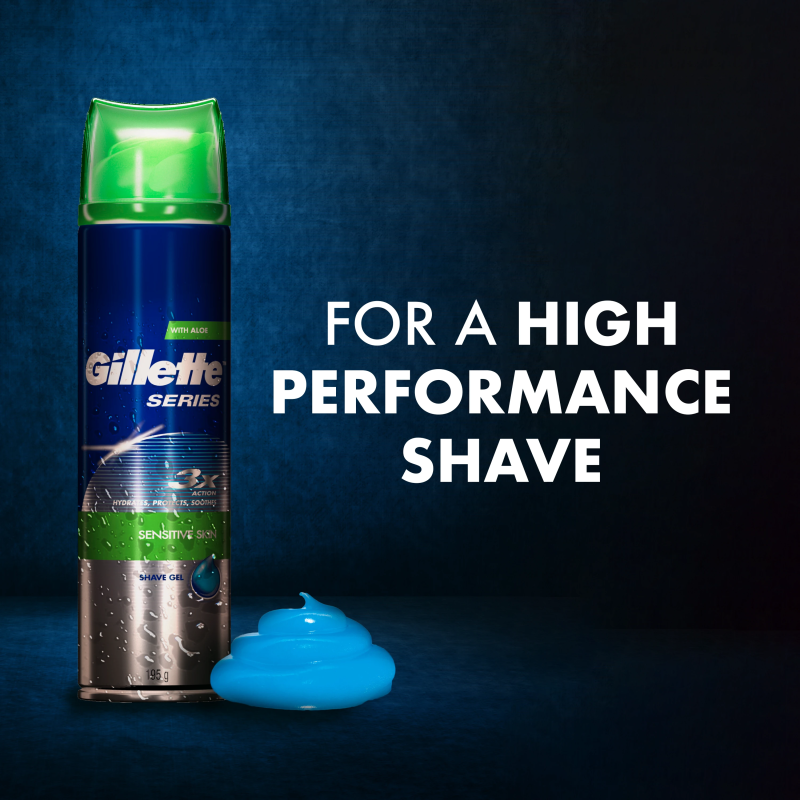 Gillette Series Nomierinoša Skūšanās Želeja Ar Alveju, 200 ml