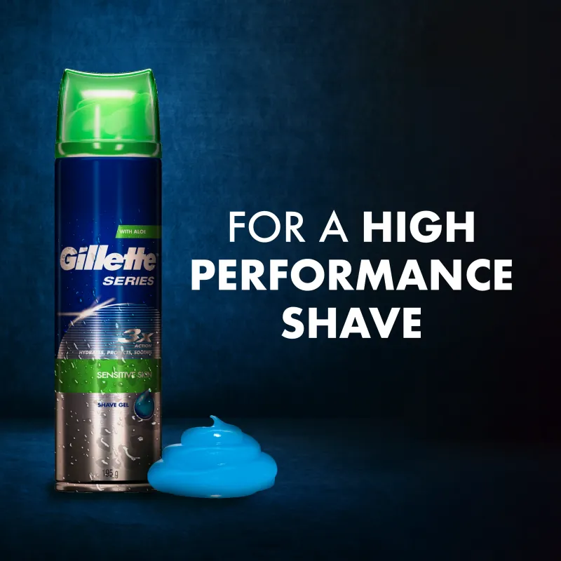Gillette Series Nomierinoša Skūšanās Želeja Ar Alveju, 200 ml