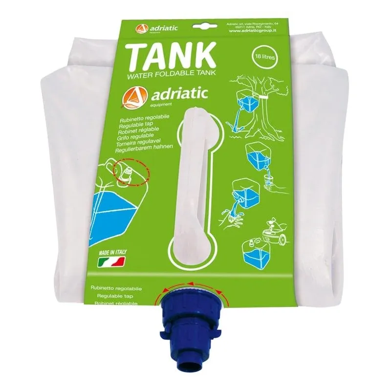 Ūdens tvertne Adriatic 474, plastmasa, 18 l, balta krās.