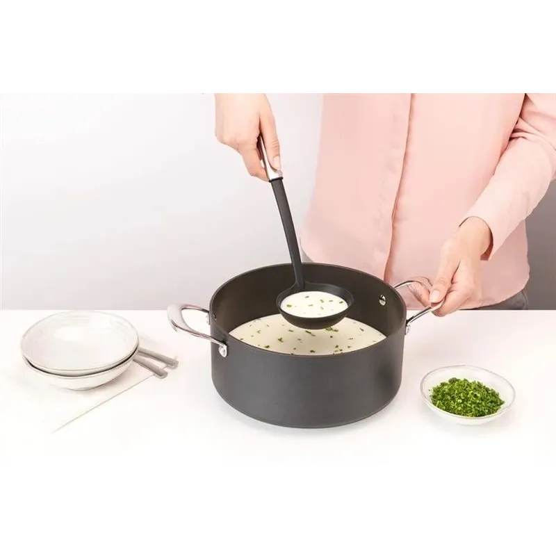 Половник Brabantia Non-Stick, белый цв.-черный цв.