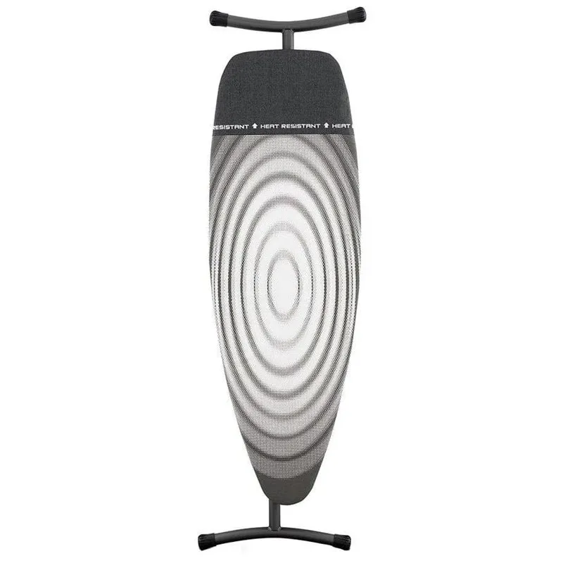 Gludināmais dēlis Brabantia D Titan Oval, balta krās.-melna krās., 135 x 45 cm