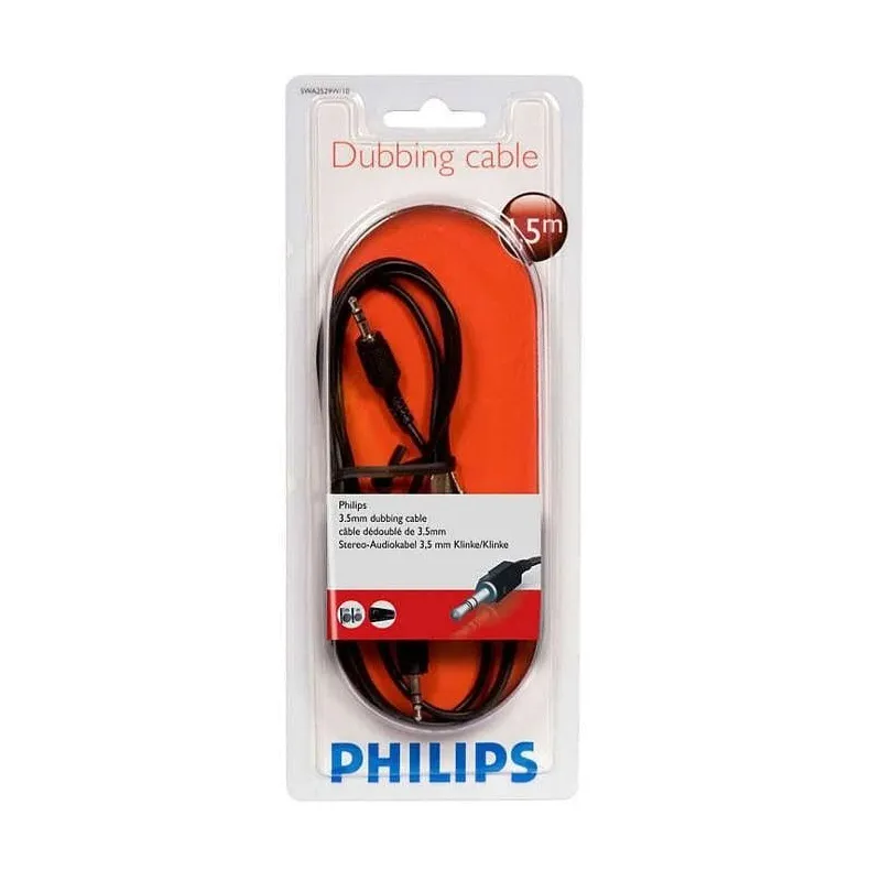 Vads Philips SWA2529W 3.5mm Vīrietis, 3.5mm Vīrietis, 1.5 m