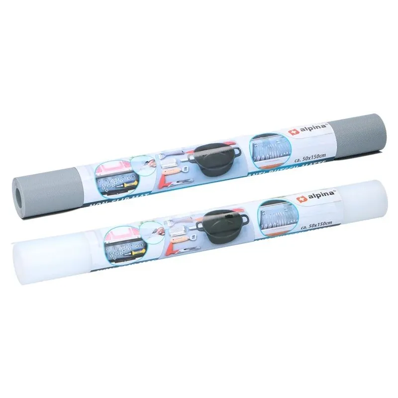 Neslīdošs atvilktņu paklājiņš Alpina, 150 cm x 50 cm x 0.2 cm, etilēna vinilacetāns ,eva,, ,krāsa-dizains tiek izvēlēts nejauši,