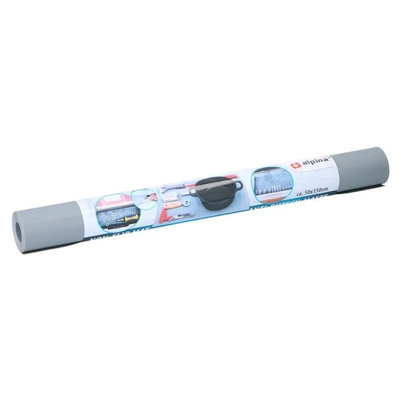 Neslīdošs atvilktņu paklājiņš Alpina, 150 cm x 50 cm x 0.2 cm, etilēna vinilacetāns ,eva,, ,krāsa-dizains tiek izvēlēts nejauši,