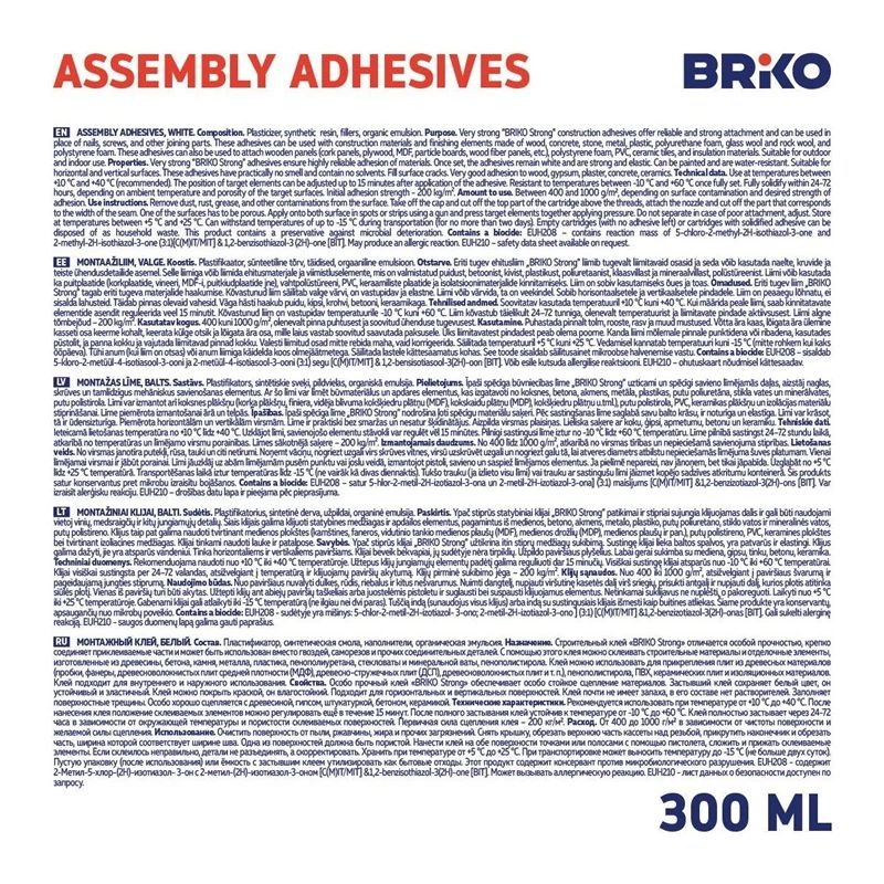 Līme montāžas briko strong 300ml