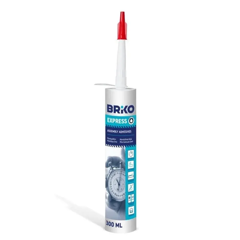 Klijai montažiniai Briko Express, 0.3 l, balta sp.