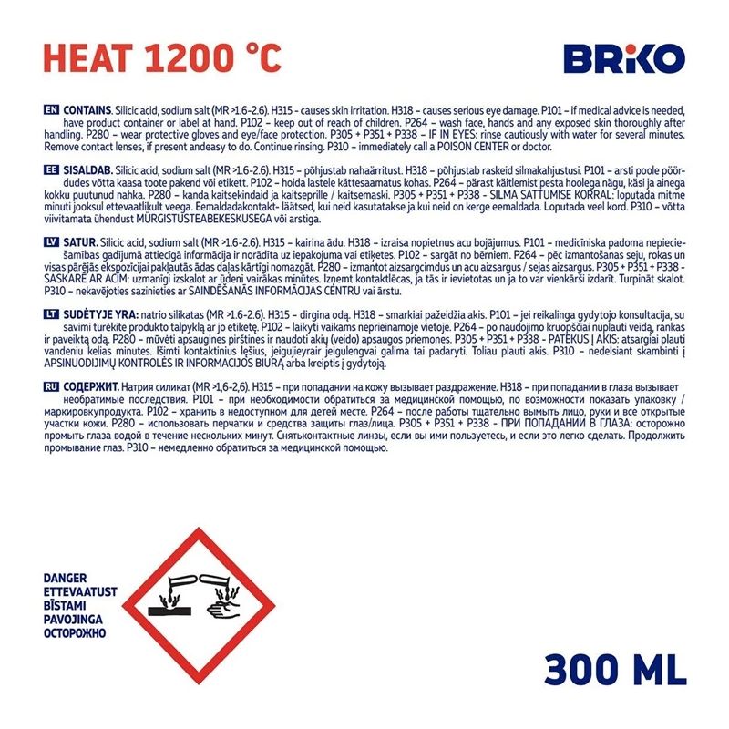 Hermētiķis briko heat 1200c 300ml