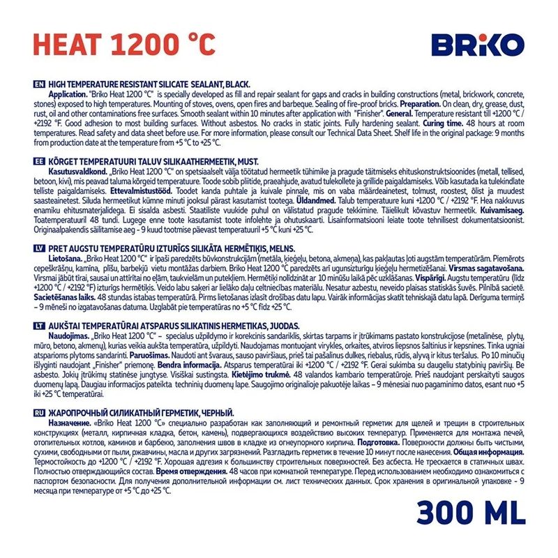 Hermētiķis briko heat 1200c 300ml