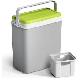 Külmakast Adriatic GREEN WHALE, roheline-hall, 40 x 24 cm, 29 l