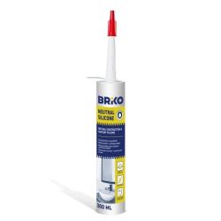 Hermētiķis Briko Neutral Silicone. 300 ml. balta