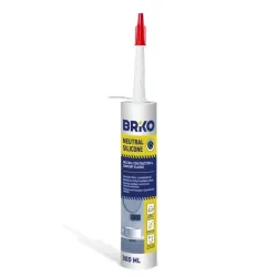Hermetikas Briko Neutral Silicone, 300 ml, skaidri sp.