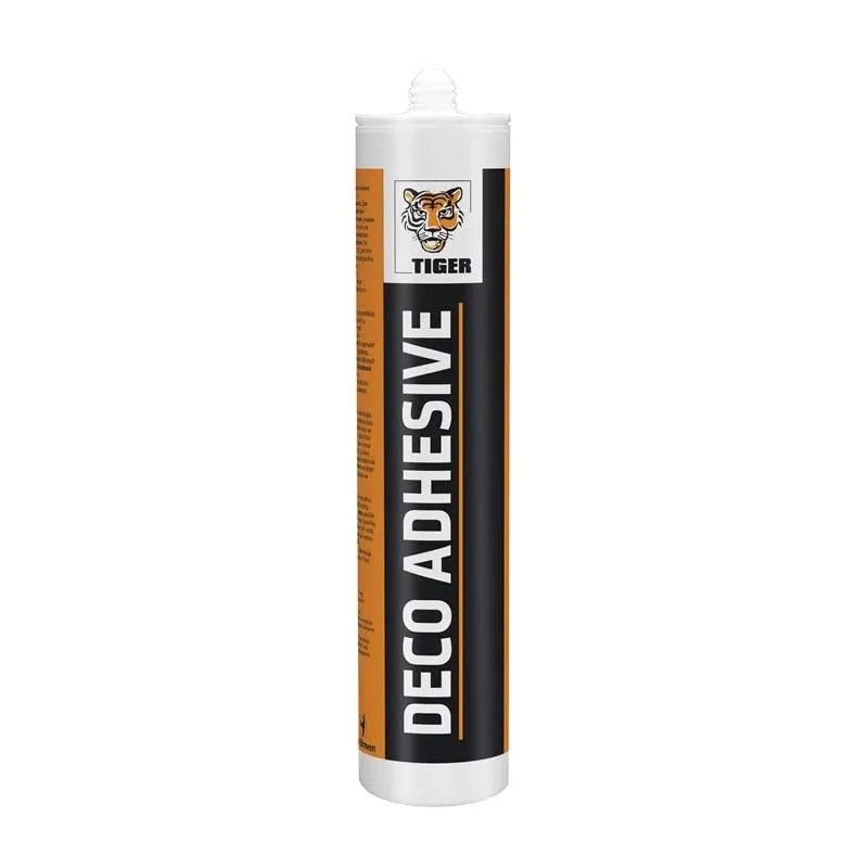 Līme komplekti Tiger Deco-adhesive, 0.28 l, balta krās.