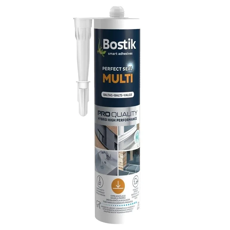 Universalus hermetikas Bostik Perfect Seal Multi, 0.29 l, balta sp.