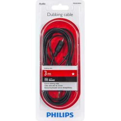 Vads PHILIPS 3.5mm M. 3.5mm M. 3m. melns SWA2533W-10