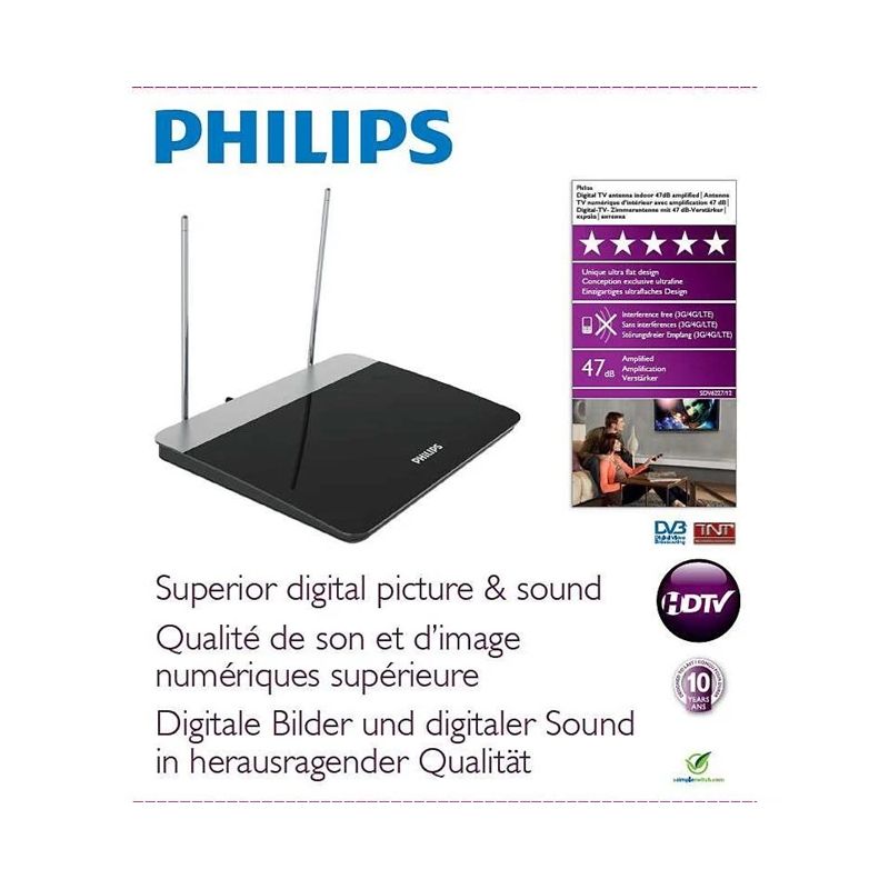 Antena Philips SDV6227-12. 47 dB