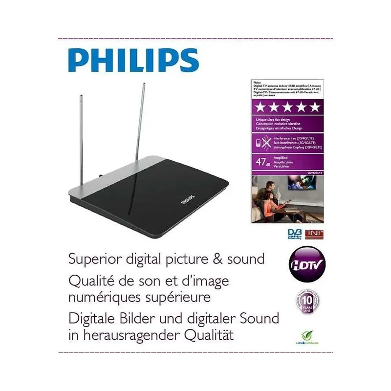 TV antena Philips SDV6227-12, 470 - 862 MHz, 47 dB