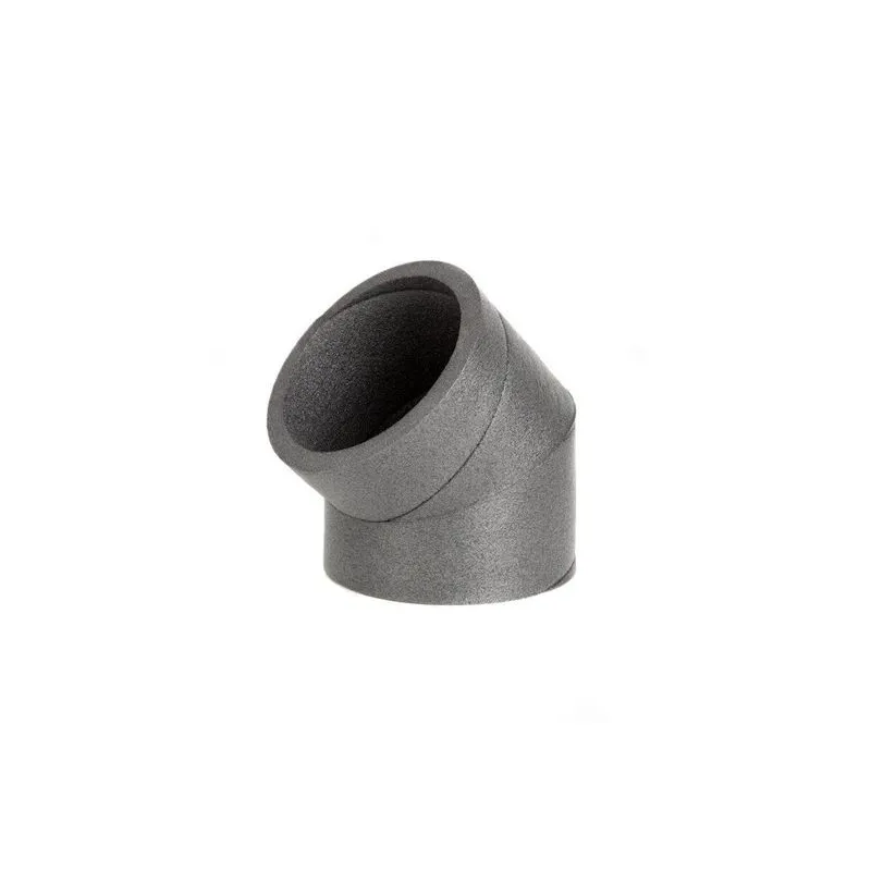 Siltināta gaisa vada līkne EPE. D125 mm. 45°