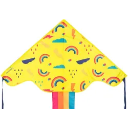 Tuulelohe, 100 cm x 200 cm, kollane v.-mitmevärviline