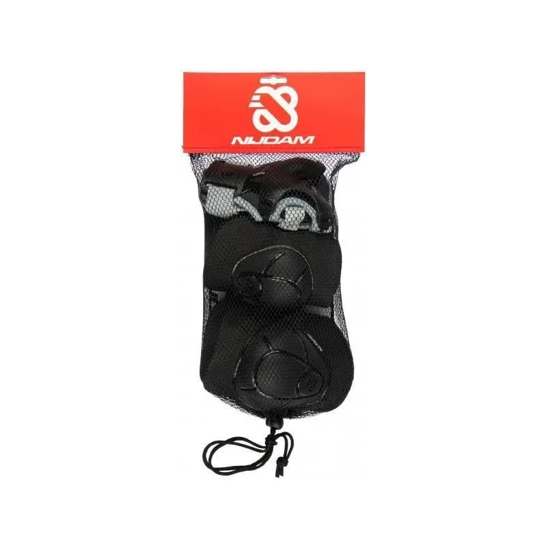 Slidotāju aizsardzības komplekts Nijdam Neo Nero N61EC01, S, melna krās.