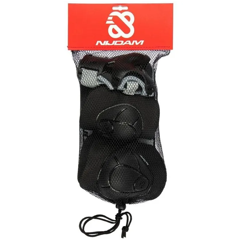 Slidotāju aizsardzības komplekts Nijdam Neo Nero N61EC01, M, melna krās.