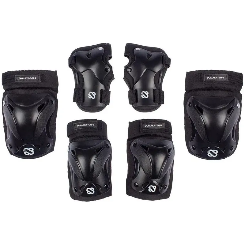 Slidotāju aizsardzības komplekts Nijdam N61EF01, L, melna krās.