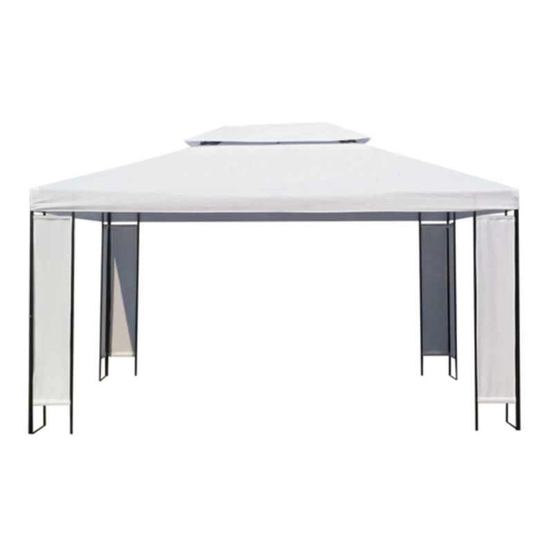 vidaXL Debesu pārsegi Balts 3 x 4 x 2.73 m audums