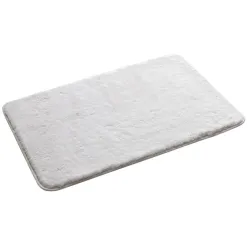 Fuzzy mat 50x80 cm white