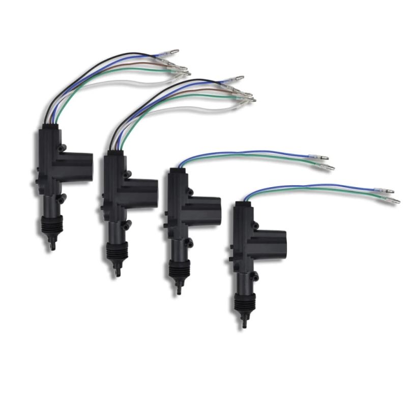 Auto centrālās atslēgas komplekts ar 2 pultīm un 4 motoriem, 12 V