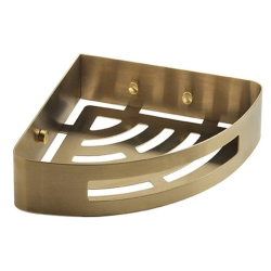 Stūra dušas plaukts NERVA 21 x 21 x 4.5 zelta