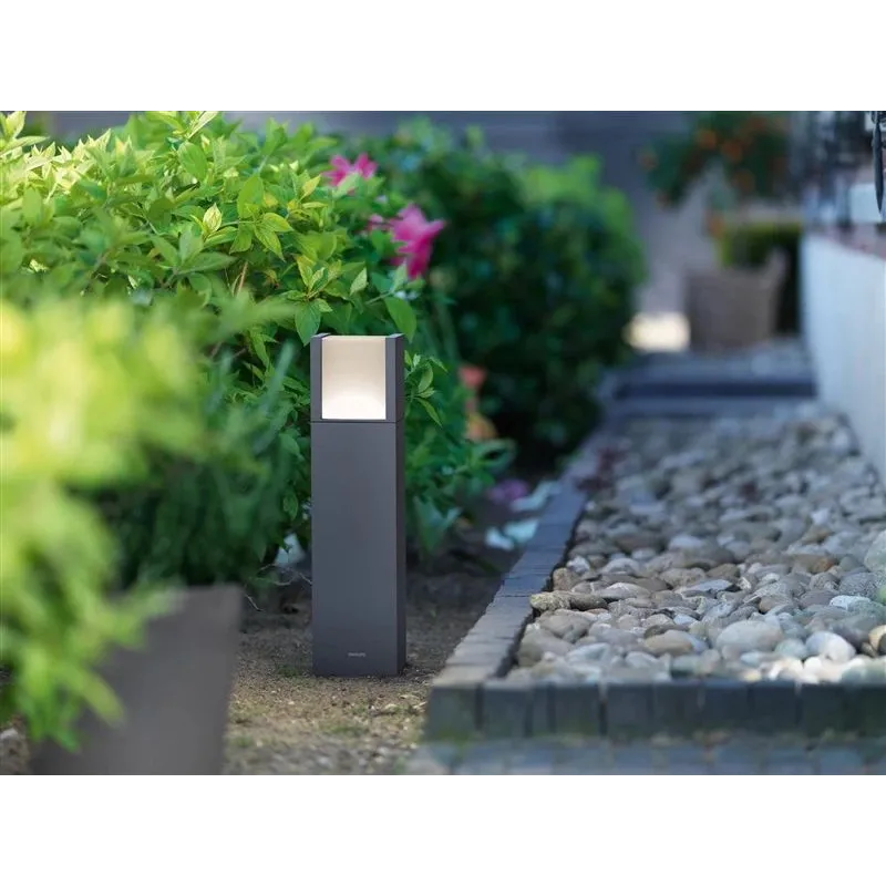 Vabalt seisev välisvalgusti Philips Arbour, 6W, LED, IP44, hall v., 10 cm x 40 cm