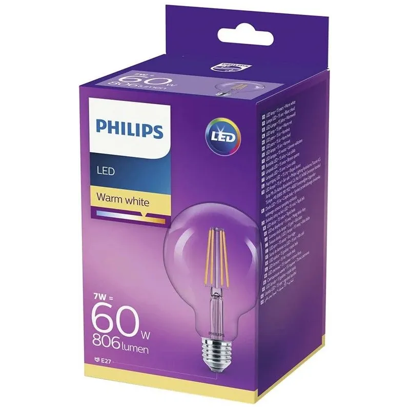 Spuldze Philips LED, G93, 2700 °K, E27, 6 W, 806 lm
