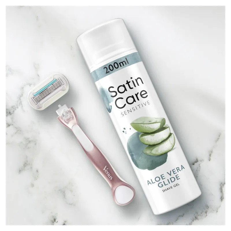 Gillette Raseerimisgeel Satin Care Sensitive Aloe Vera Glide 200 ml