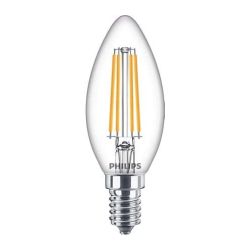 Spuldze Philips LED. B35. 2700 °K. E14. 6.5 W. 806 lm