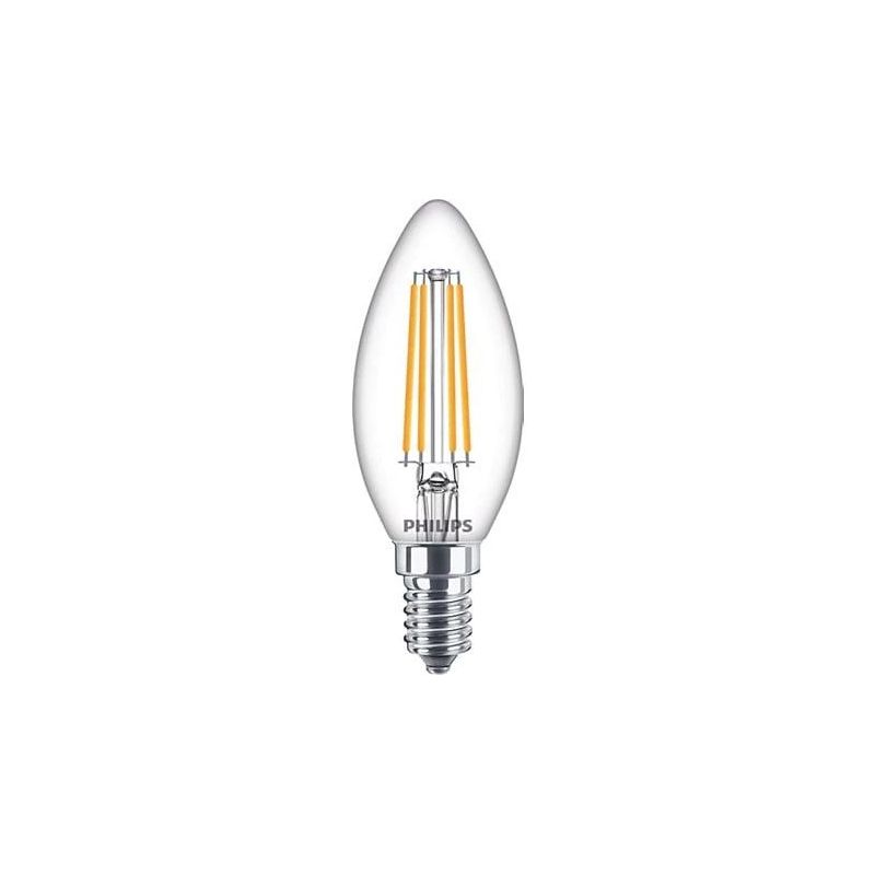Spuldze Philips LED. B35. 2700 °K. E14. 6.5 W. 806 lm
