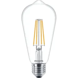 Лампочка Philips LED, ST64, 2700 °К, E27, 7 Вт, 806 лм