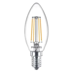 Lambipirn Philips LED, B35, 2700 °K, E14, 4.3 W, 470 lm