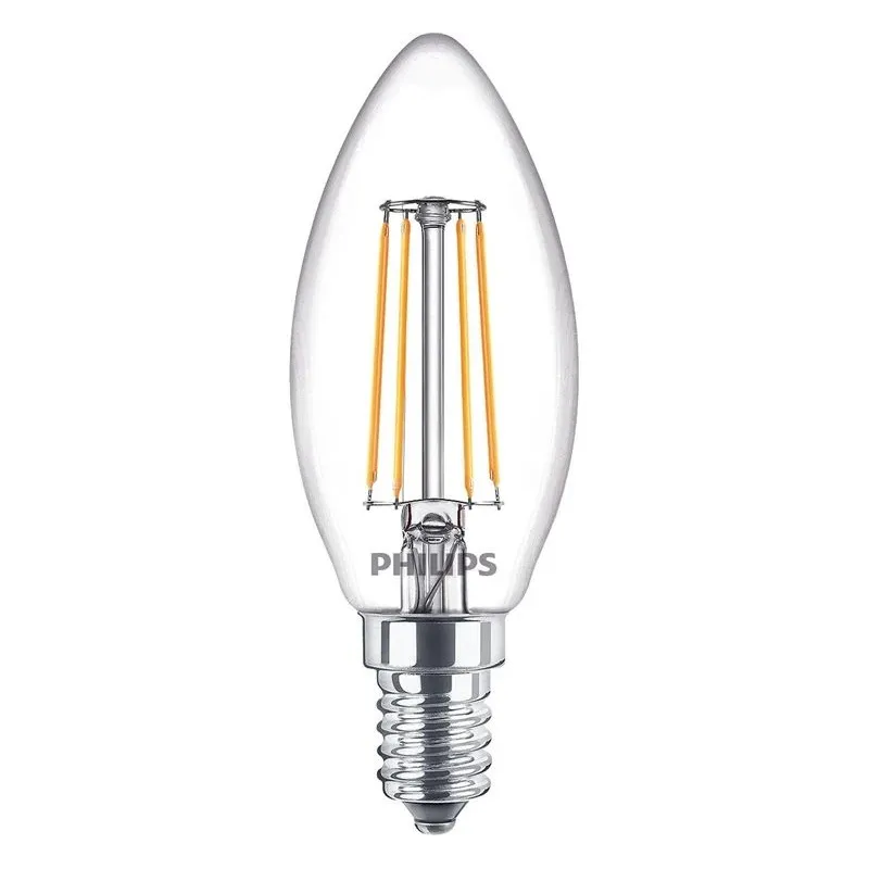 Spuldze Philips LED, B35, 2700 °K, E14, 4.3 W, 470 lm